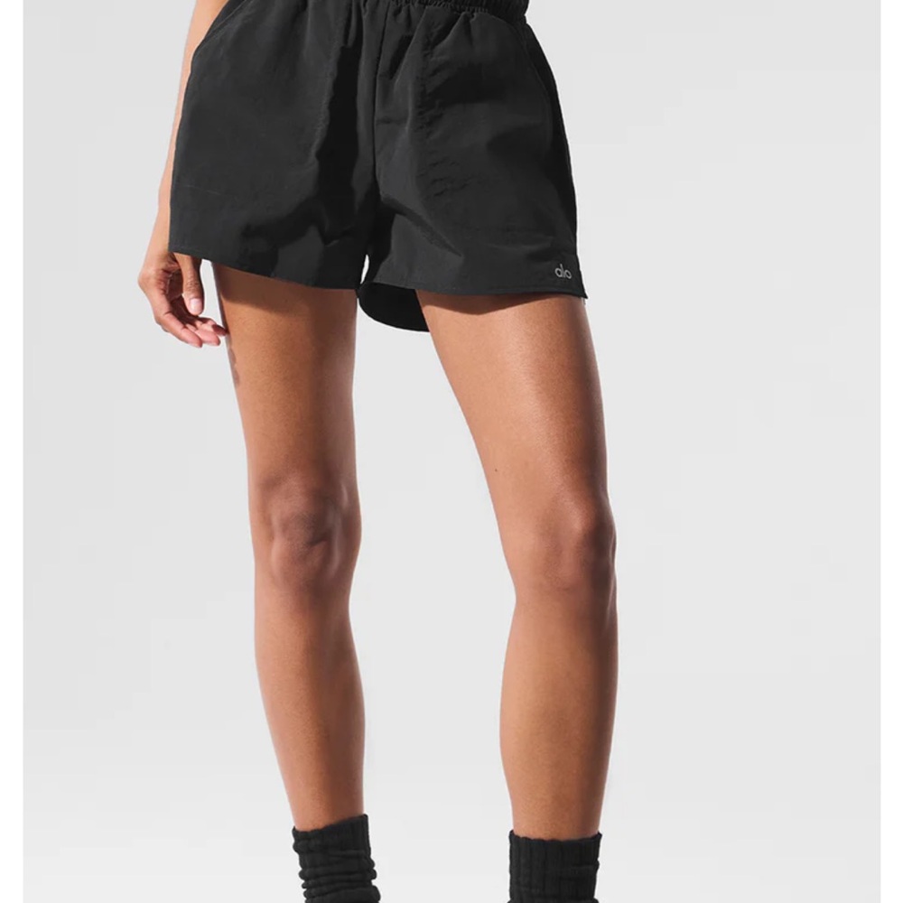 Alo Alumni Black Women's Shorts